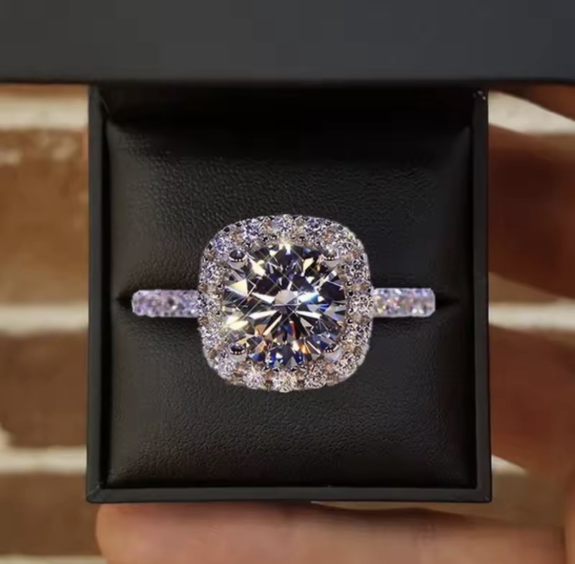 SILVER WOMEN ENGAGEMENT RING