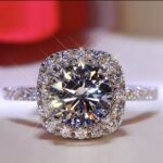 SILVER WOMEN ENGAGEMENT RING