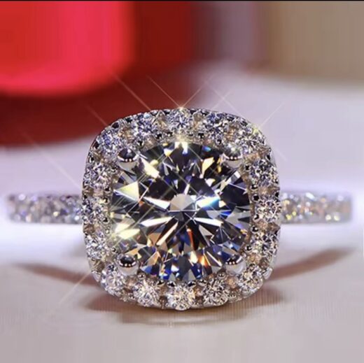 SILVER WOMEN ENGAGEMENT RING