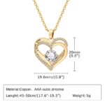 VNOX HEART NECKLACE FOR WOMEN