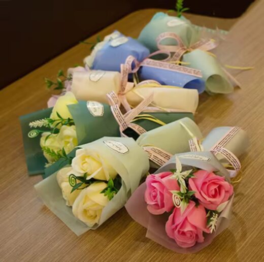 ARTIFICIAL FLOWER ROSE SOAP BOUQUET