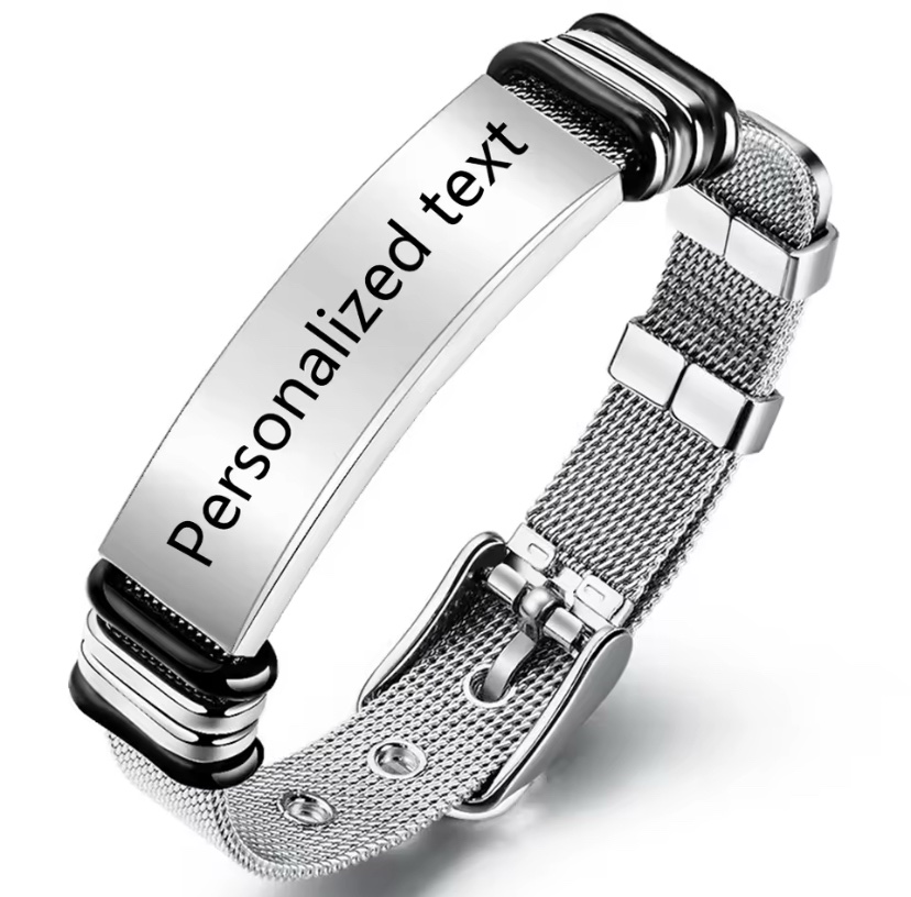 CUSTOMIZE STAINLESS BRACELET BOTH MALE & FEMALE