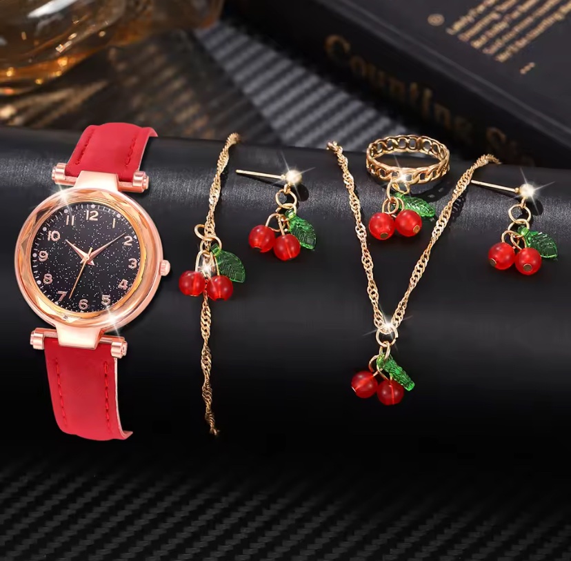 6PCS CHERRY JEWELRY