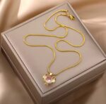 PINK CUBIC NECKLACE