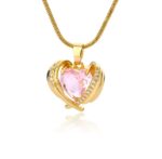 PINK CUBIC NECKLACE